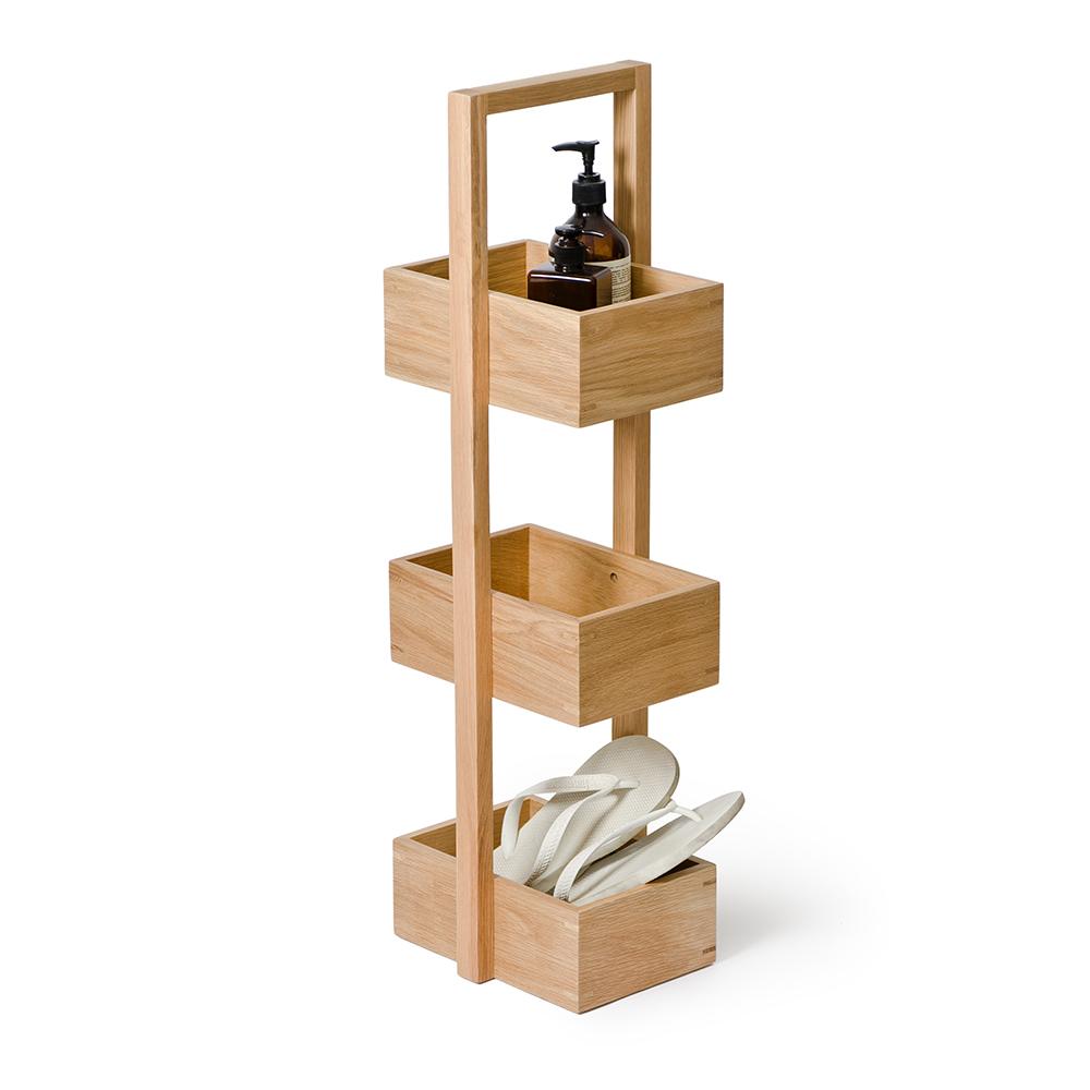 Bathroom Caddy Mezza - Natural Oak - Bamboo Bathrooms
