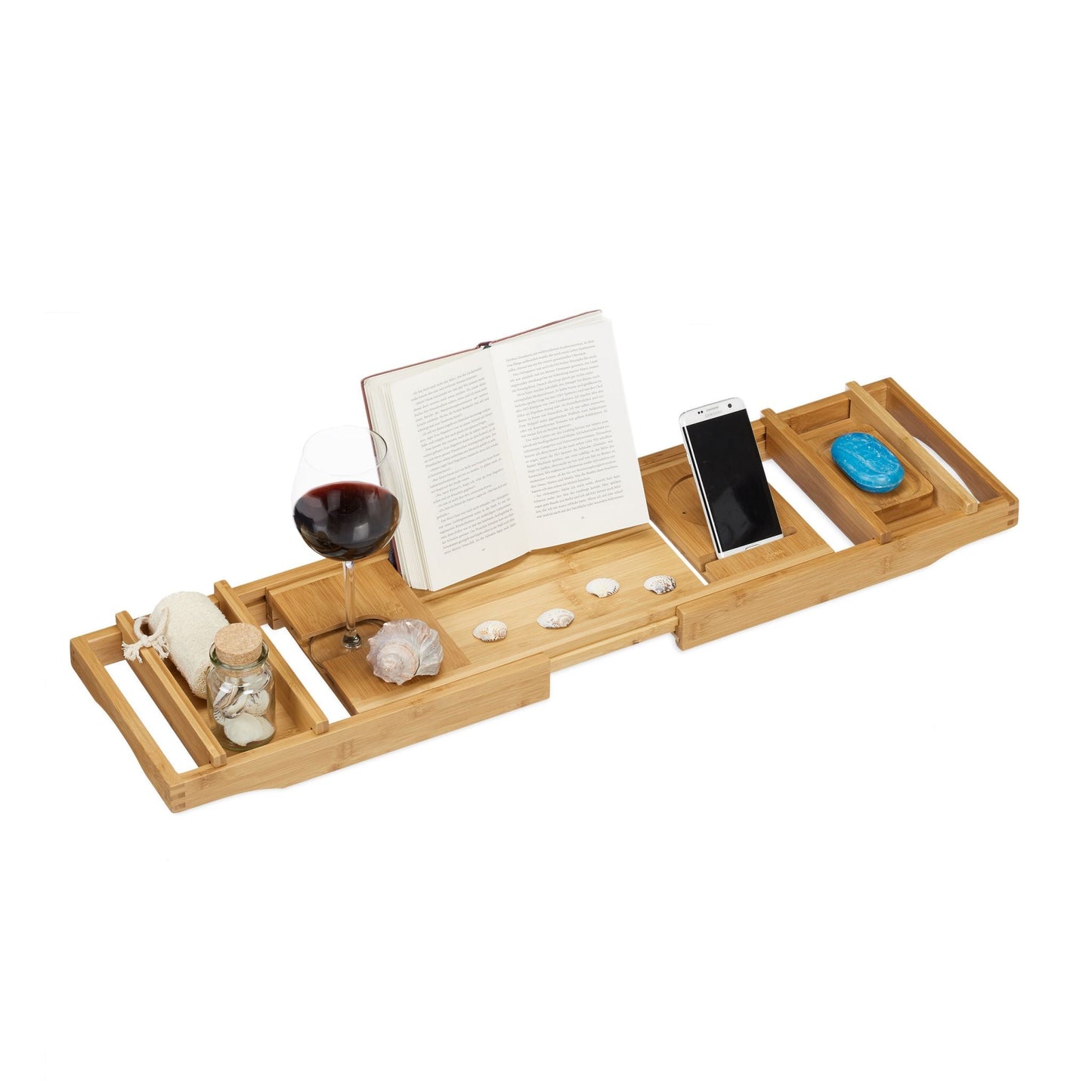 RelaxDays Bamboo Bathtub Caddy - Bamboo Bathrooms