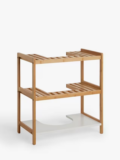 John Lewis ANYDAY Bamboo Under-Sink Shelves