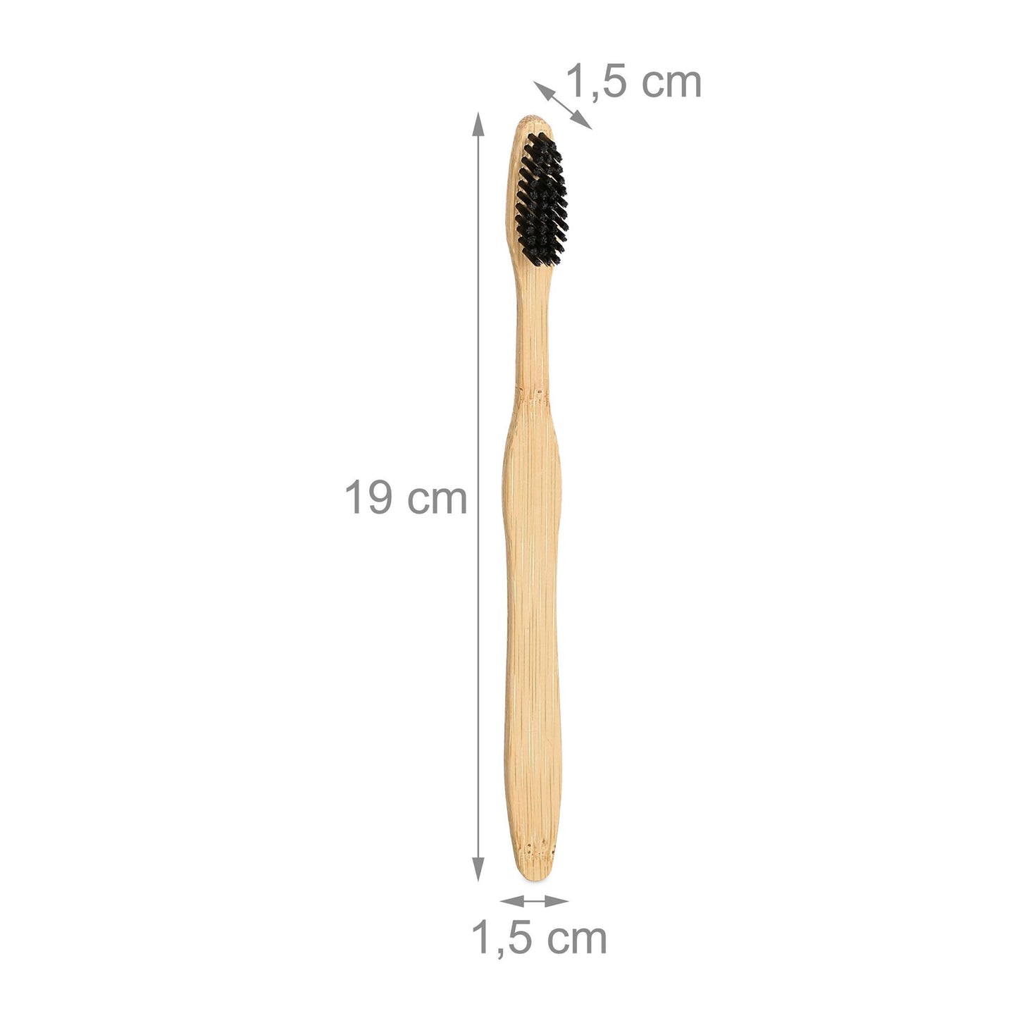 Relaxdays Bamboo Toothbrushes Set of 24