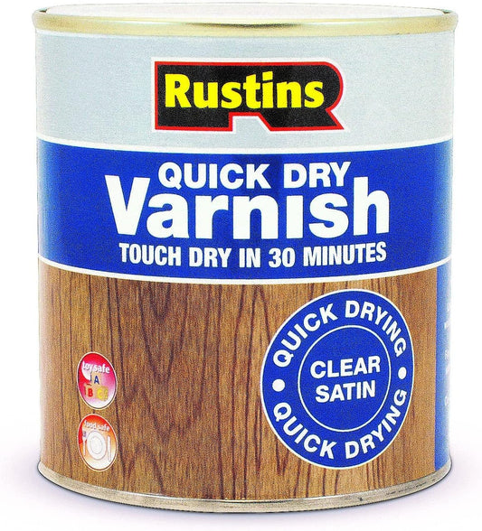 Rustins Quick Dry Varnish - Clear Satin