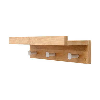 Cera Bamboo Robe Hook with Shelf - Bamboo Bathrooms