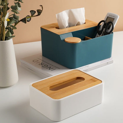 Cera Bamboo Tissue Box - Bamboo Bathrooms