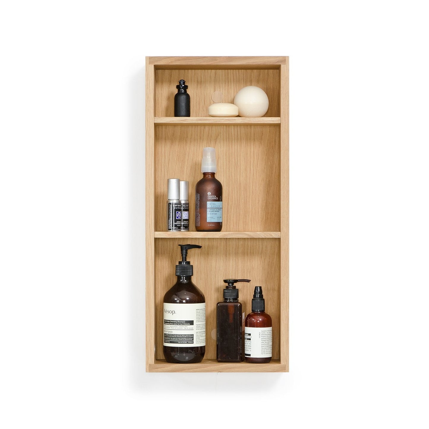 Cera Slimline Box Shelf 550 - Natural Oak - Bamboo Bathrooms