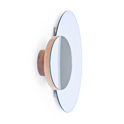 Eclipse Bathroom Wall Mirror - Natural Oak - Bamboo Bathrooms