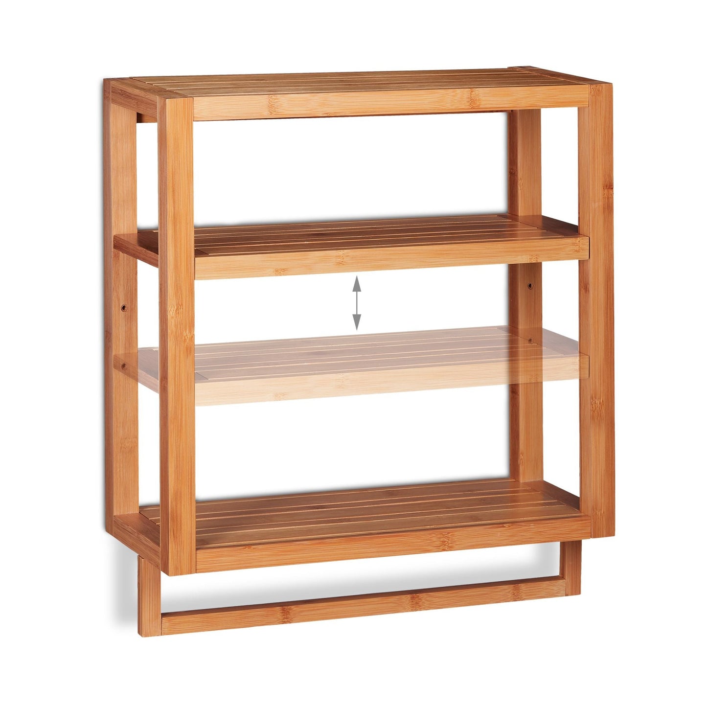 RelaxDays 3 - Tier Bamboo Wall Shelf - Bamboo Bathrooms