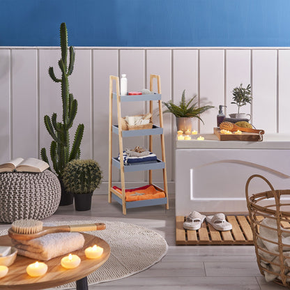 RelaxDays 4 - Tier Bamboo Bathroom Shelf - Bamboo Bathrooms