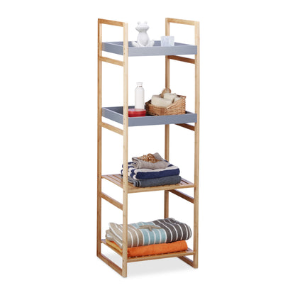 RelaxDays 4 - Tier Bamboo Bathroom Shelf - Bamboo Bathrooms