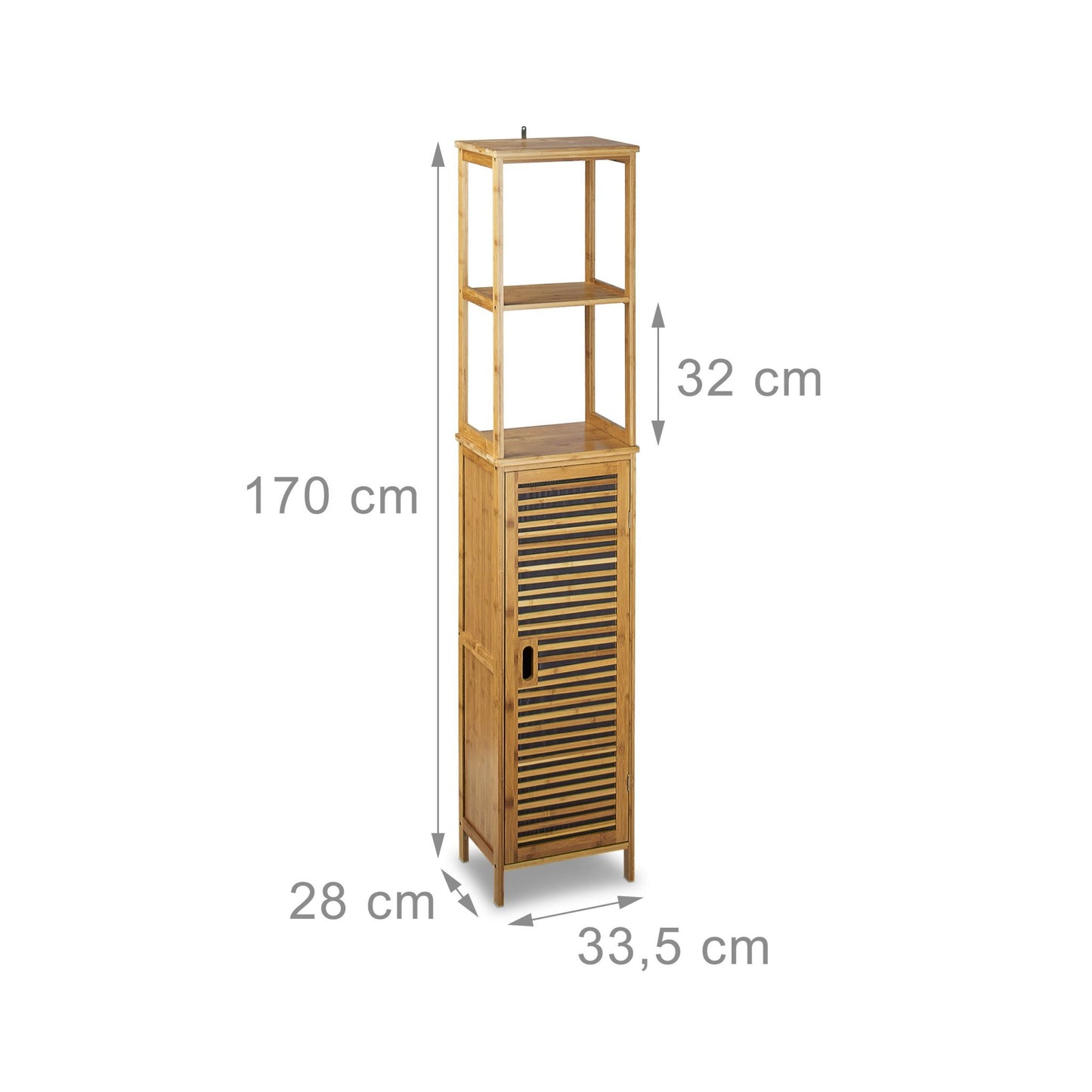 RelaxDays 5 - Tier Bamboo Bathroom Rack - Bamboo Bathrooms