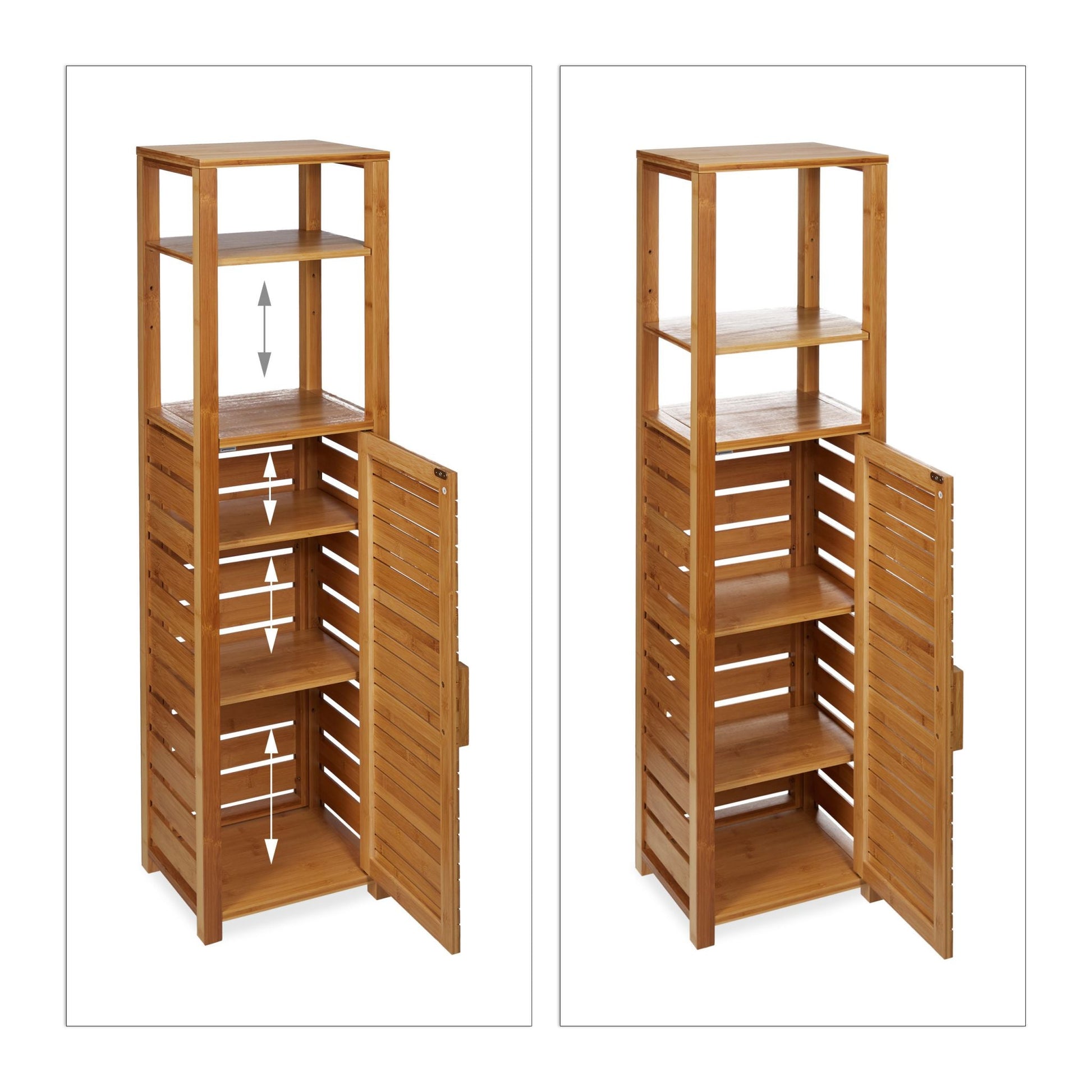 RelaxDays 6 - Tier Bamboo Bathroom Shelf - Bamboo Bathrooms