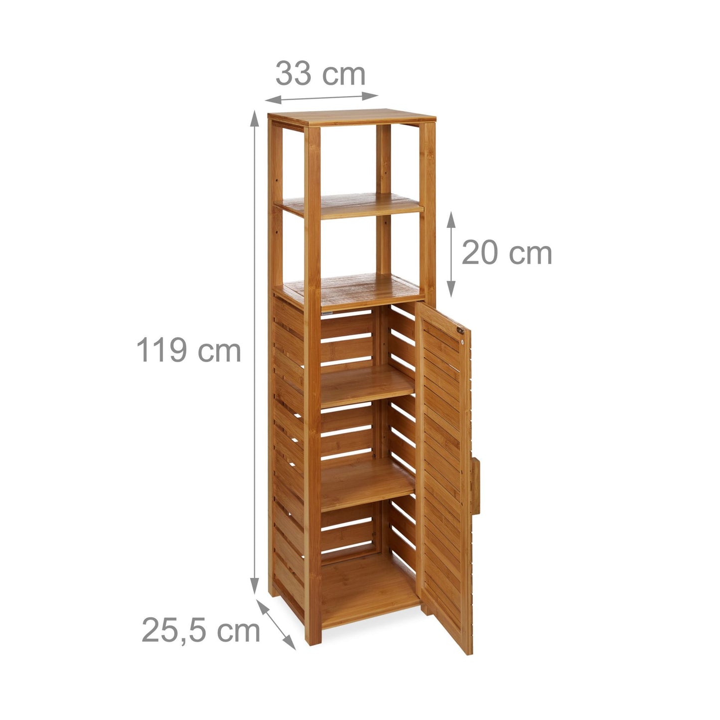 RelaxDays 6 - Tier Bamboo Bathroom Shelf - Bamboo Bathrooms