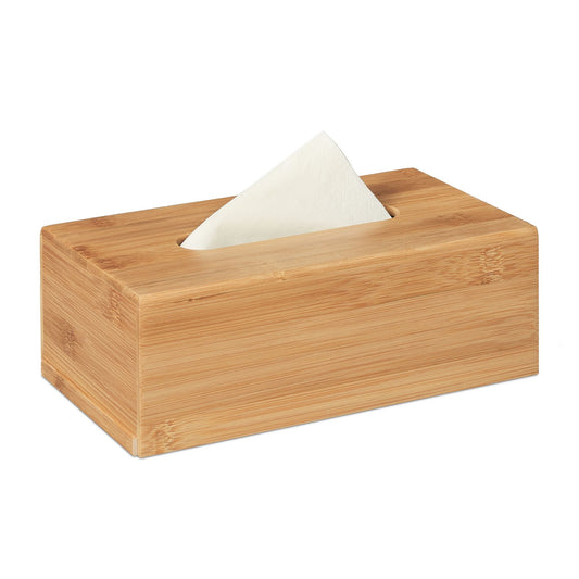 RelaxDays Bamboo 24 cm Tissue Box - Bamboo Bathrooms