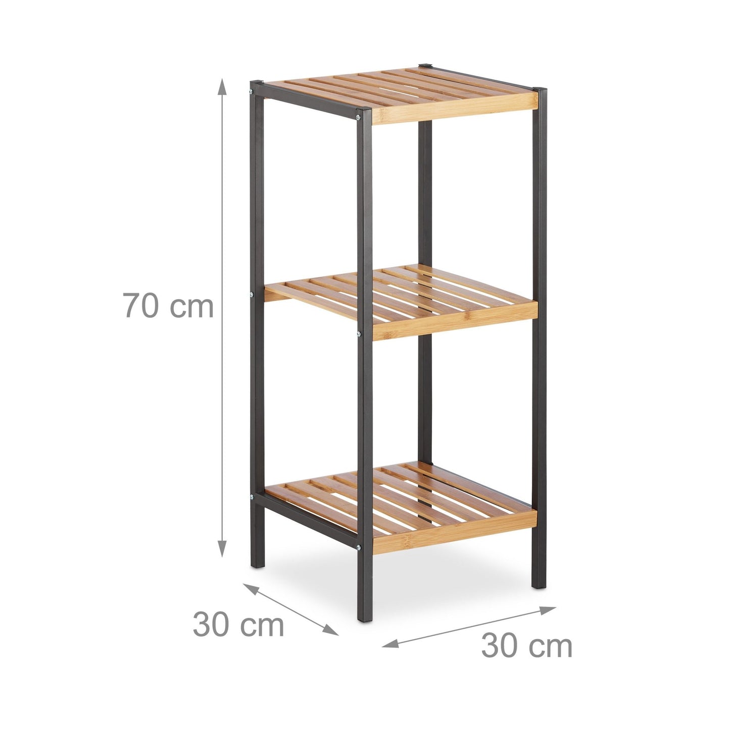 RelaxDays Bamboo and Steel Shelf - Bamboo Bathrooms