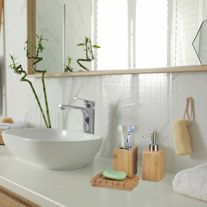 RelaxDays Bamboo Bathroom Accessories Set of 3 - Bamboo Bathrooms