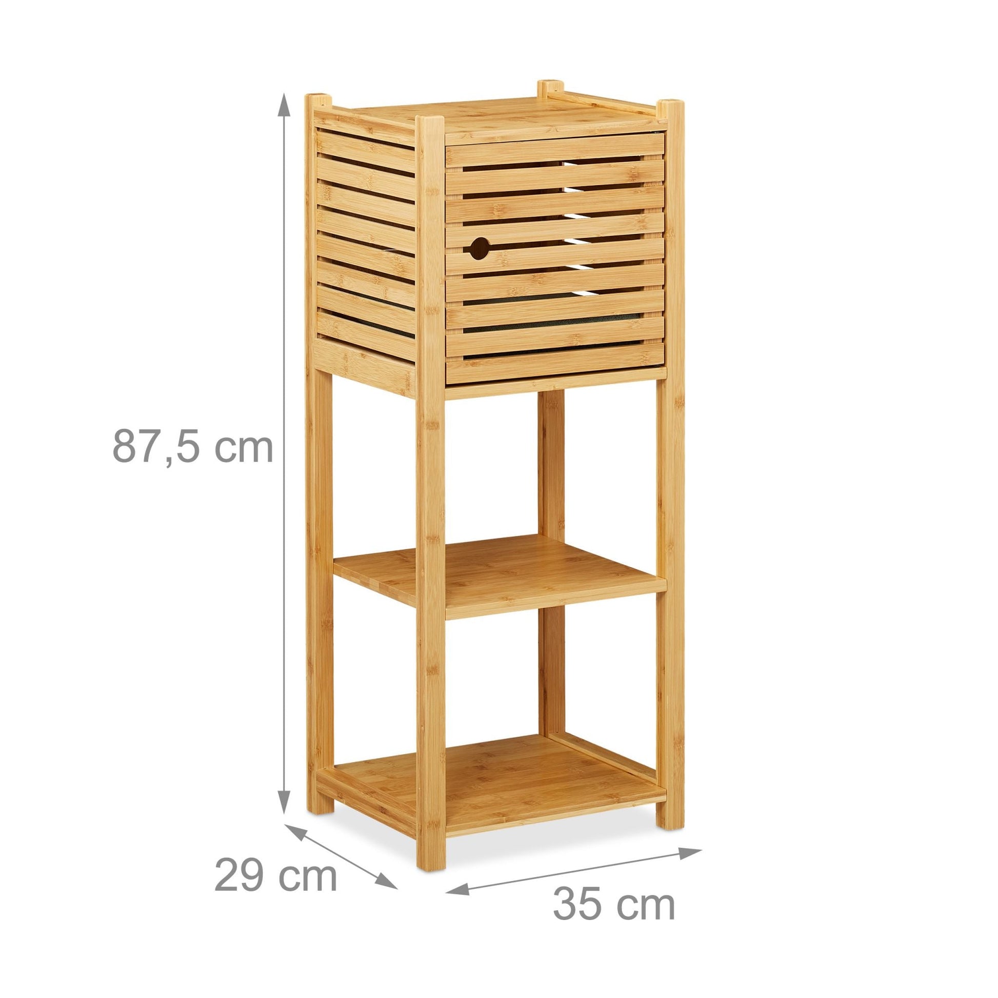 RelaxDays Bamboo Bathroom Cabinet 4 Tiers - Bamboo Bathrooms