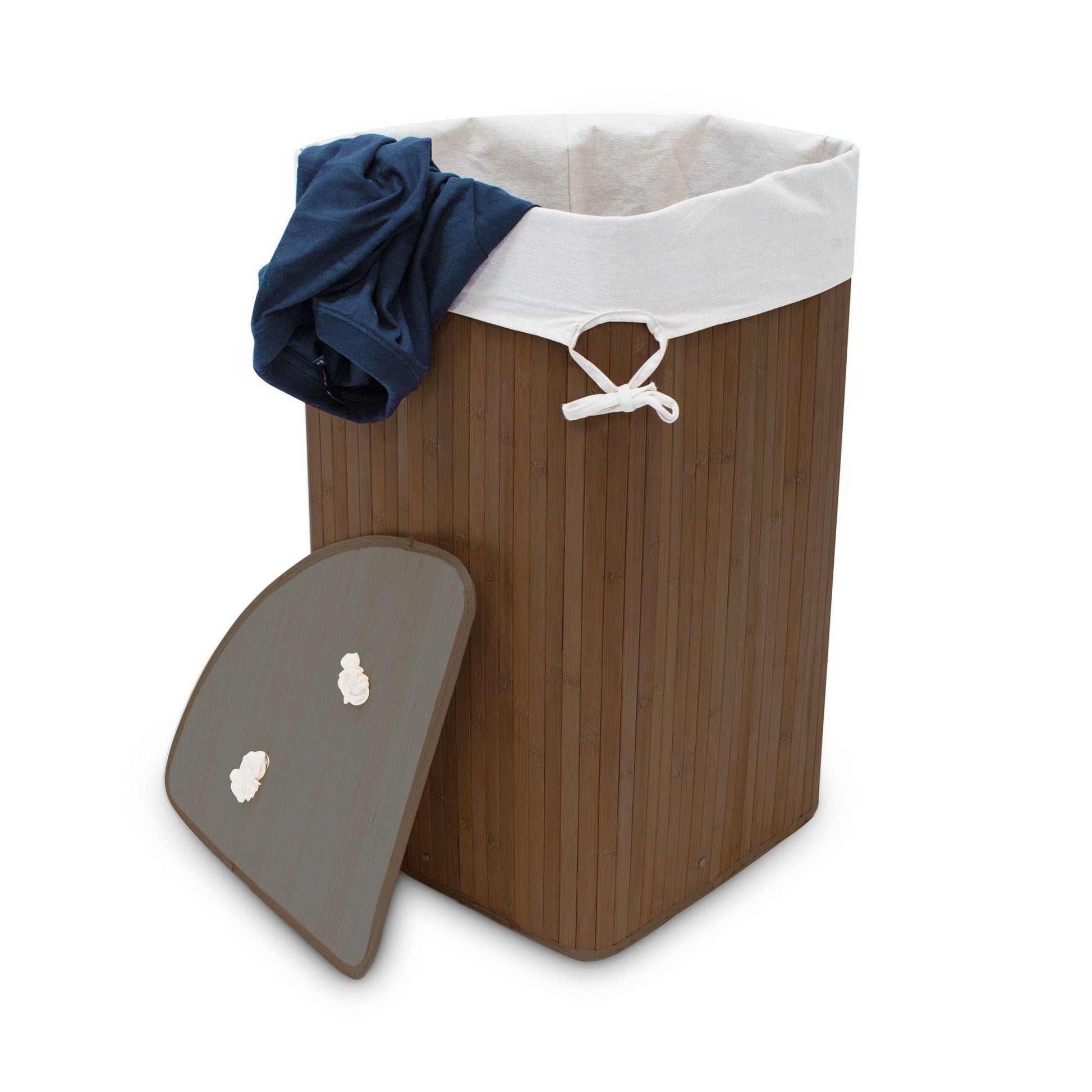 RelaxDays Bamboo Corner Hamper - Bamboo Bathrooms