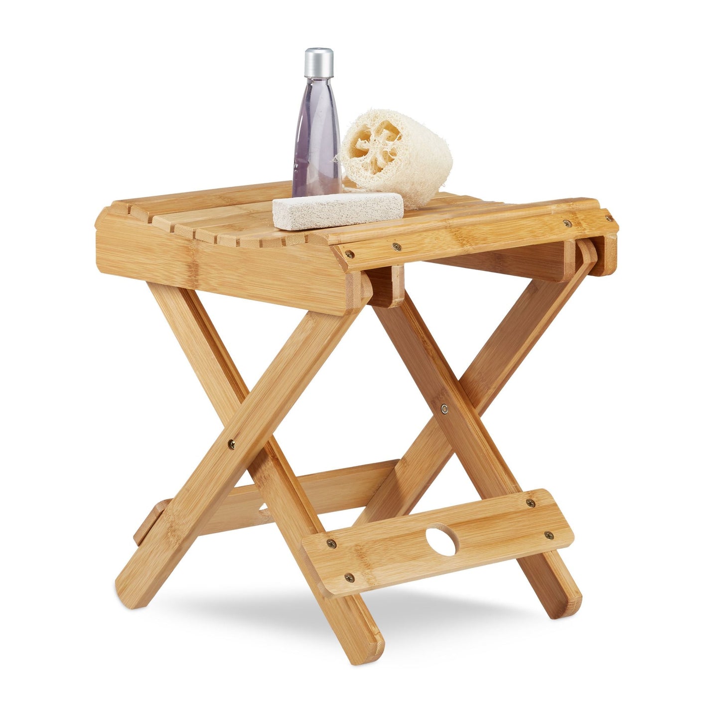 RelaxDays Bamboo Folding Footstool - Bamboo Bathrooms