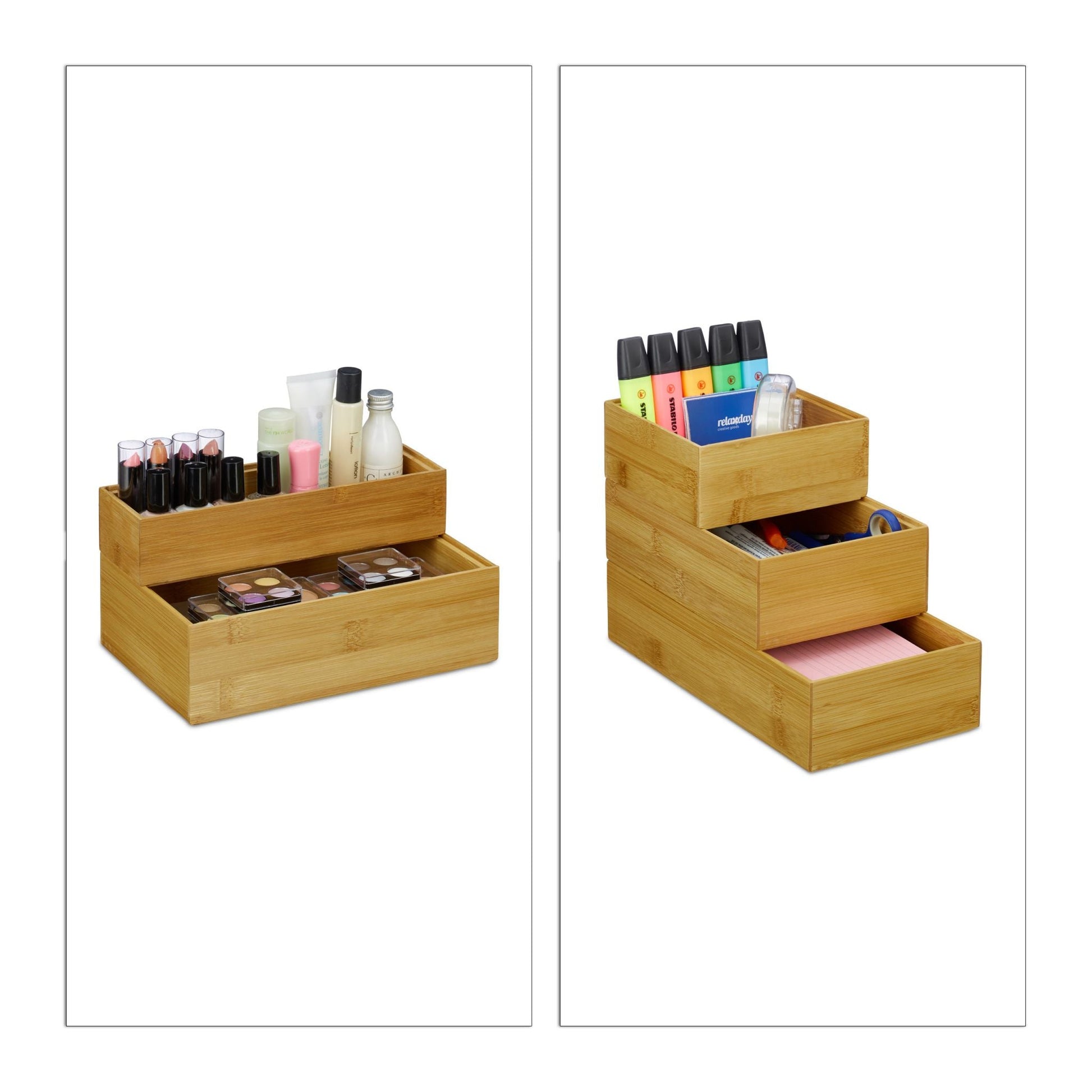 RelaxDays Bamboo Organiser Box - Bamboo Bathrooms