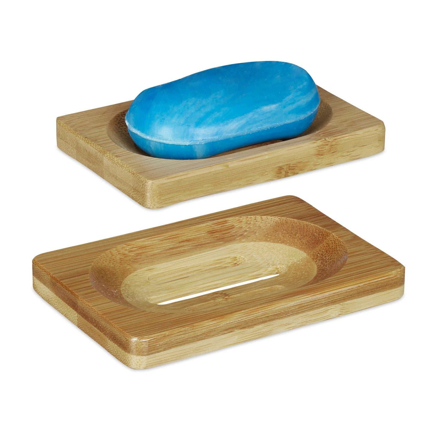 RelaxDays Bamboo Soap Dish Set of 2 - Bamboo Bathrooms