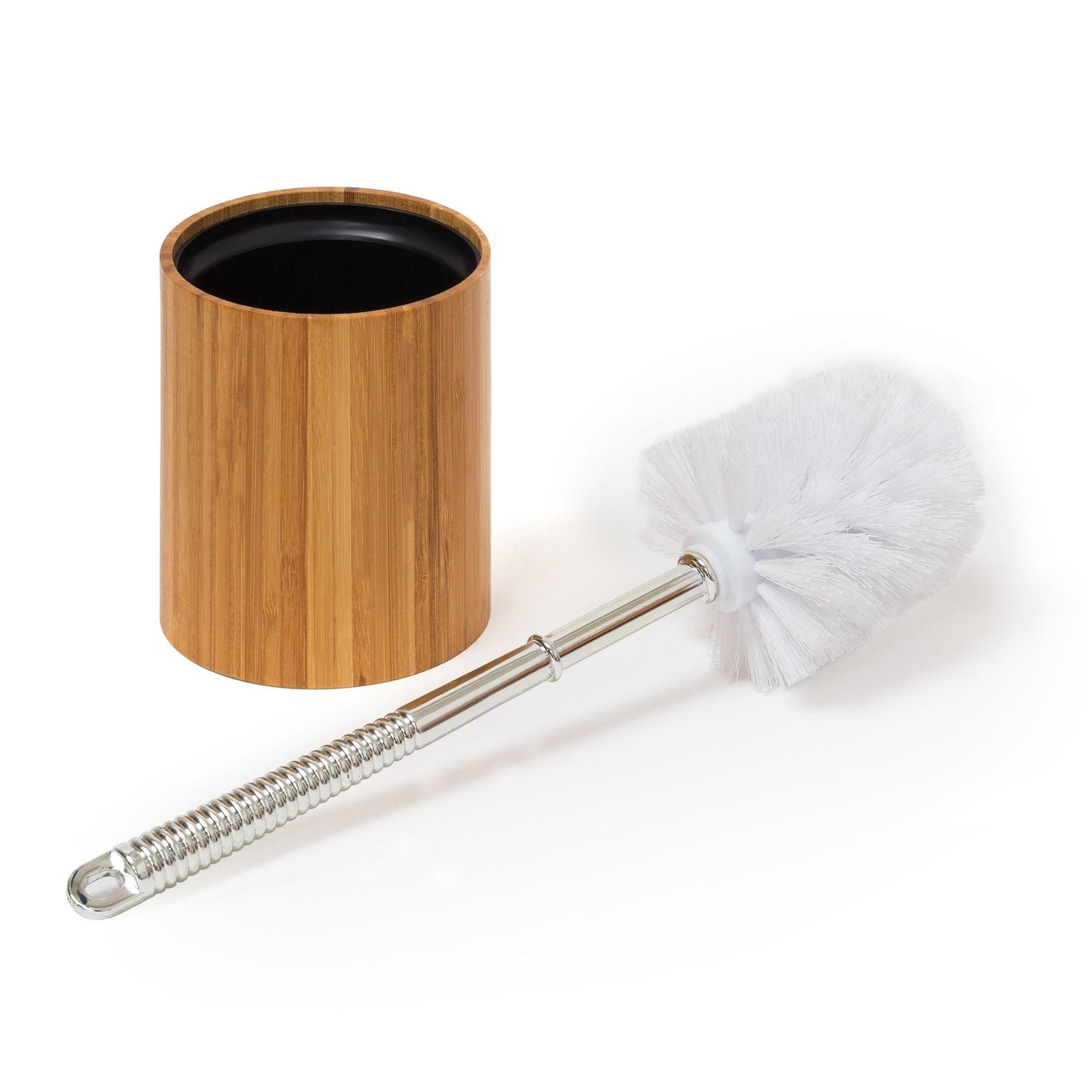 Relaxdays Bamboo Toilet Brush Holder - Bamboo Bathrooms