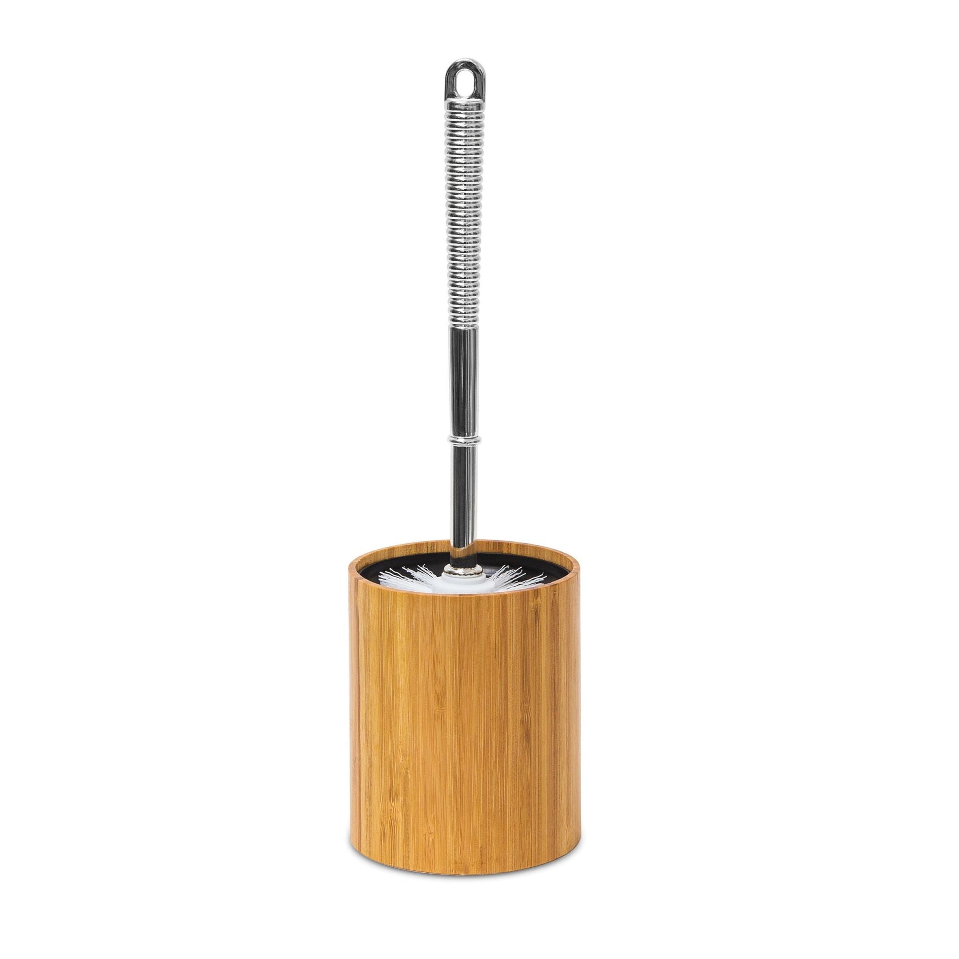 Relaxdays Bamboo Toilet Brush Holder - Bamboo Bathrooms