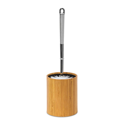 Relaxdays Bamboo Toilet Brush Holder - Bamboo Bathrooms