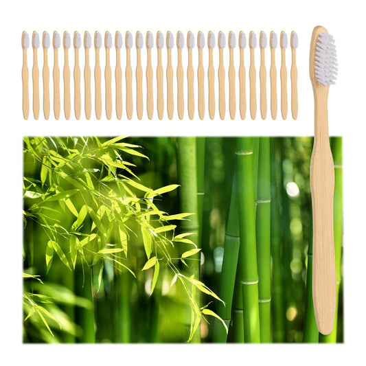 Relaxdays Bamboo Toothbrushes Set of 24 - Bamboo Bathrooms