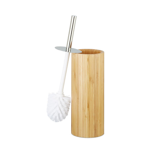 RelaxDays Bamboo WC Brush Holder - Bamboo Bathrooms