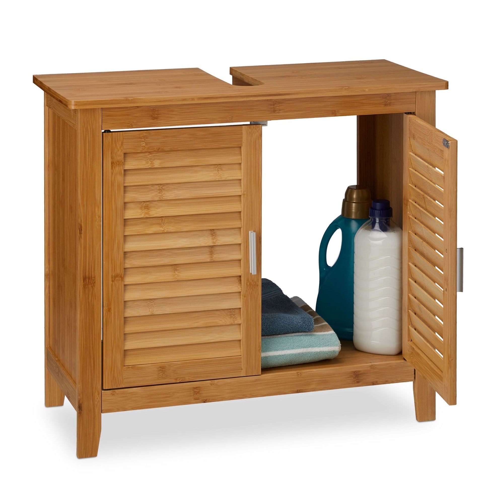 RelaxDays Basin Floor Cabinet LAMELL Bamboo - Bamboo Bathrooms