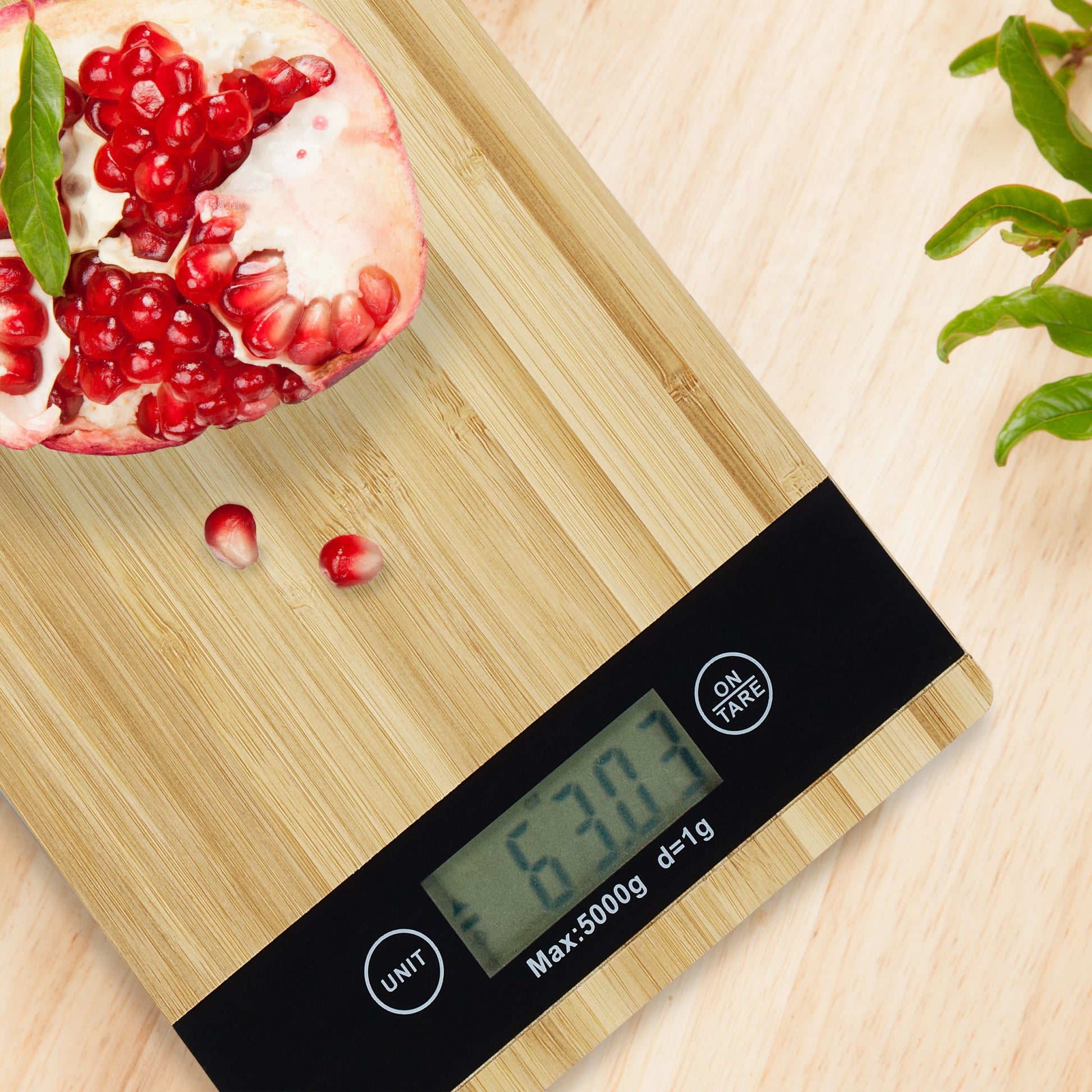 RelaxDays Digital Bamboo Kitchen Scale - Bamboo Bathrooms