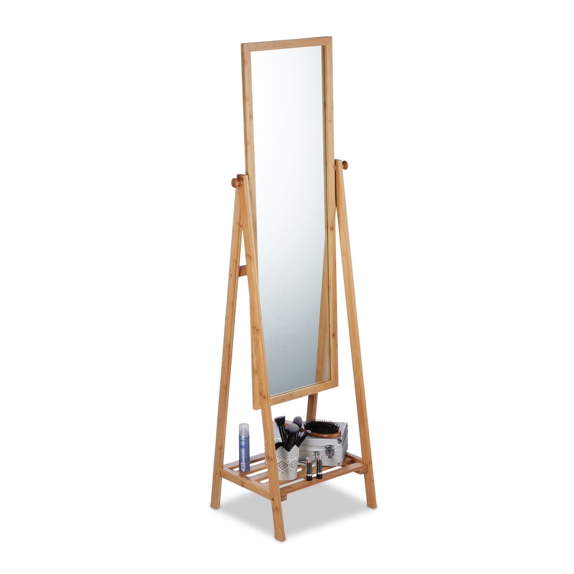 RelaxDays Free - Standing Bamboo Mirror - Bamboo Bathrooms