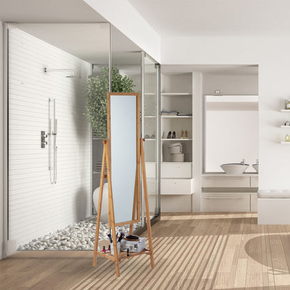 RelaxDays Free - Standing Bamboo Mirror - Bamboo Bathrooms