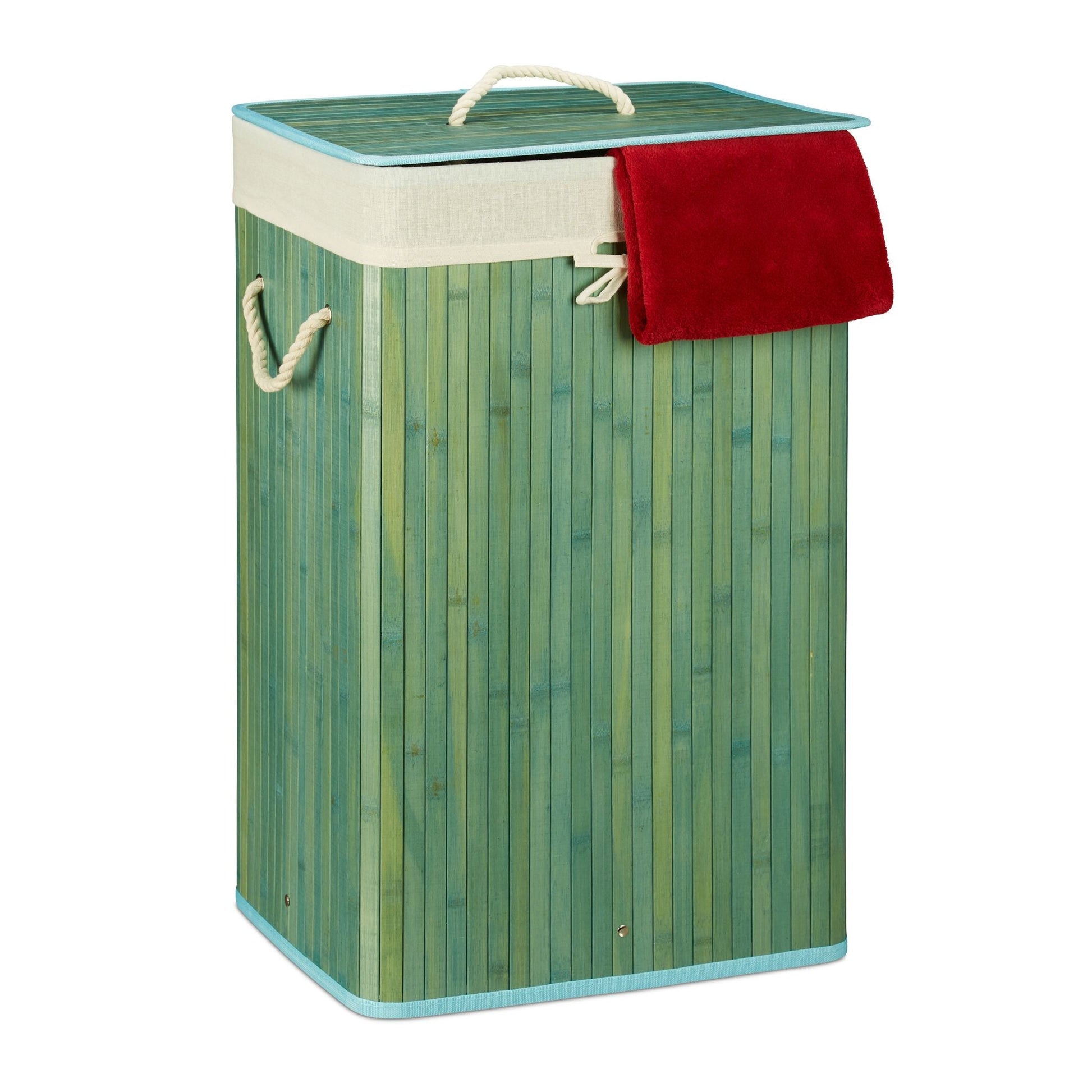 RelaxDays Rectangular Bamboo Hamper - Bamboo Bathrooms