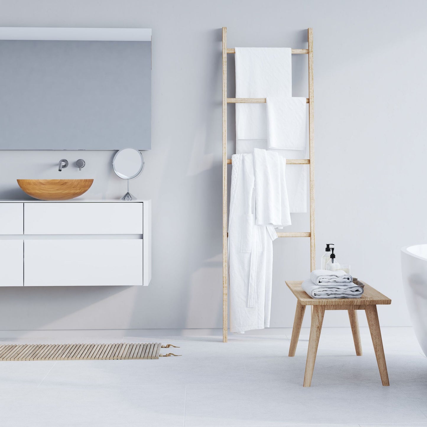 RelaxDays Round Bamboo Above - counter Basin - Bamboo Bathrooms