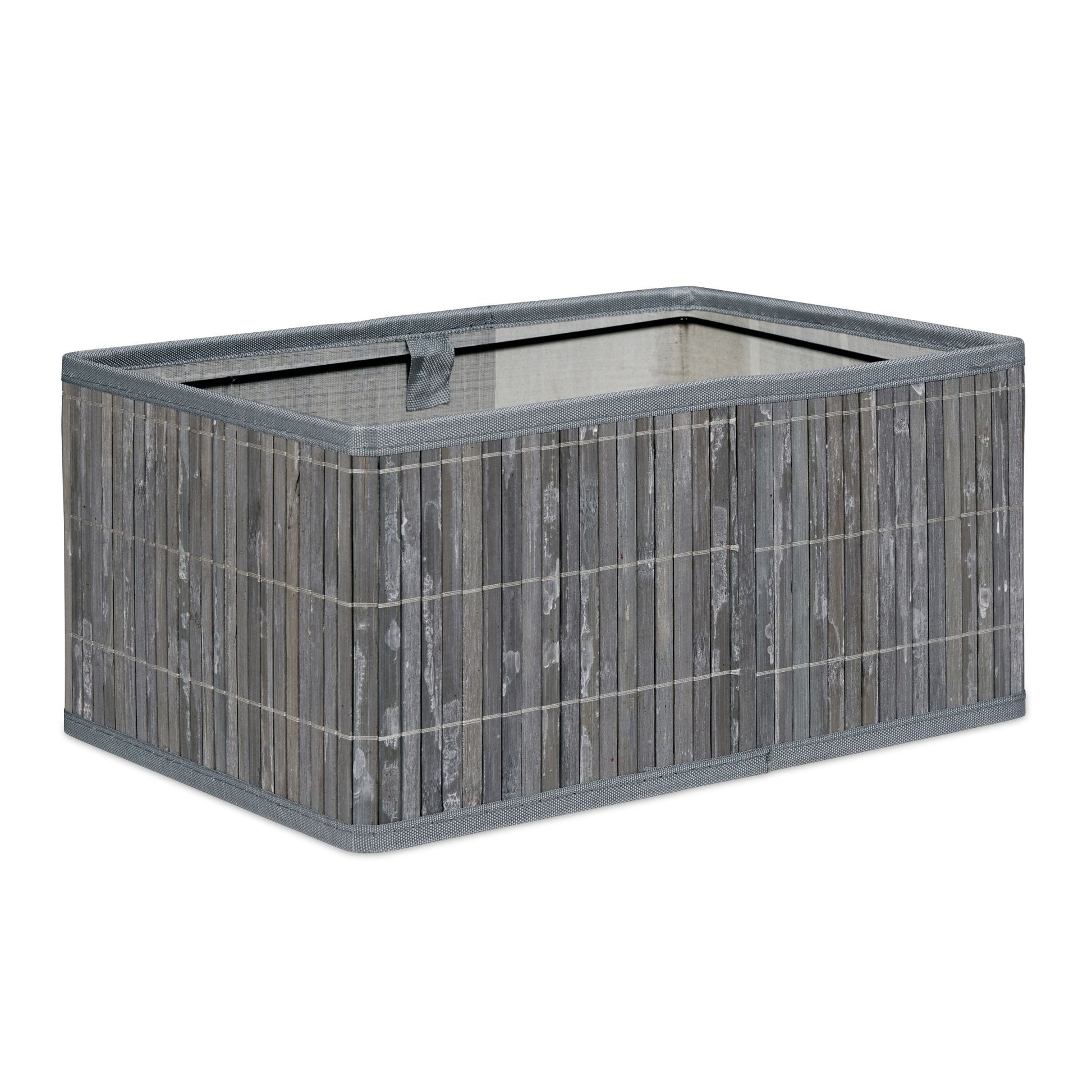 RelaxDays Set of 6 Bamboo Storage Baskets - Bamboo Bathrooms