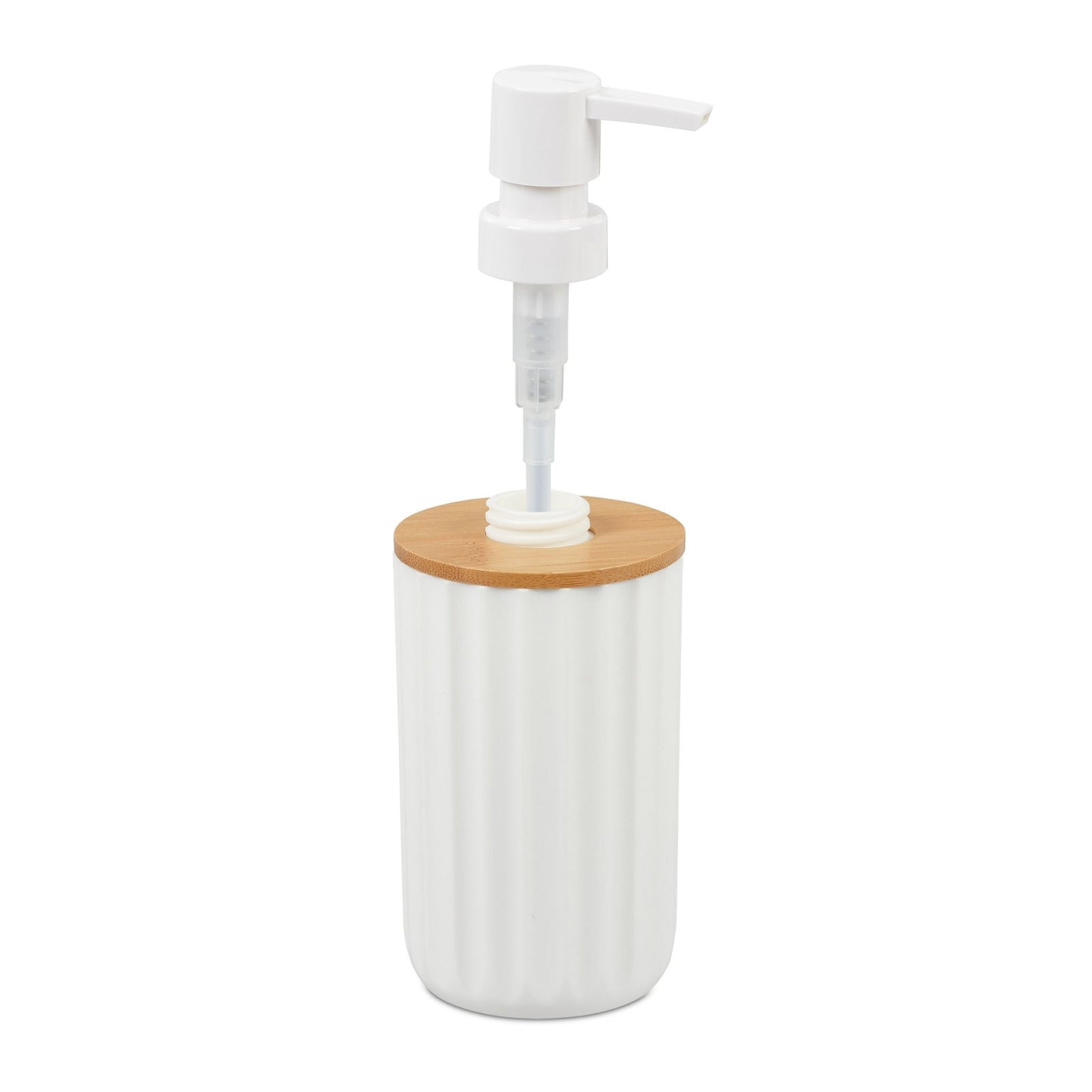 RelaxDays Soap Dispenser with Bamboo Decor - Bamboo Bathrooms