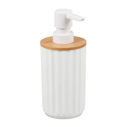 RelaxDays Soap Dispenser with Bamboo Decor - Bamboo Bathrooms