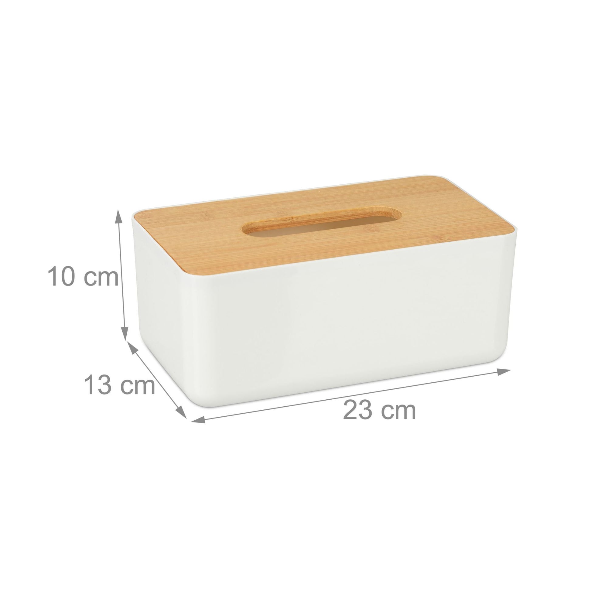 RelaxDays Tissue Box with Bamboo Top XL - Bamboo Bathrooms