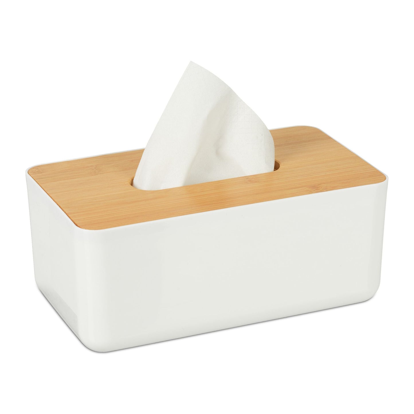 RelaxDays Tissue Box with Bamboo Top XL - Bamboo Bathrooms