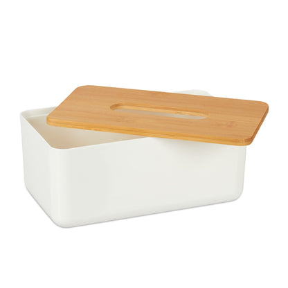 RelaxDays Tissue Box with Bamboo Top XL - Bamboo Bathrooms