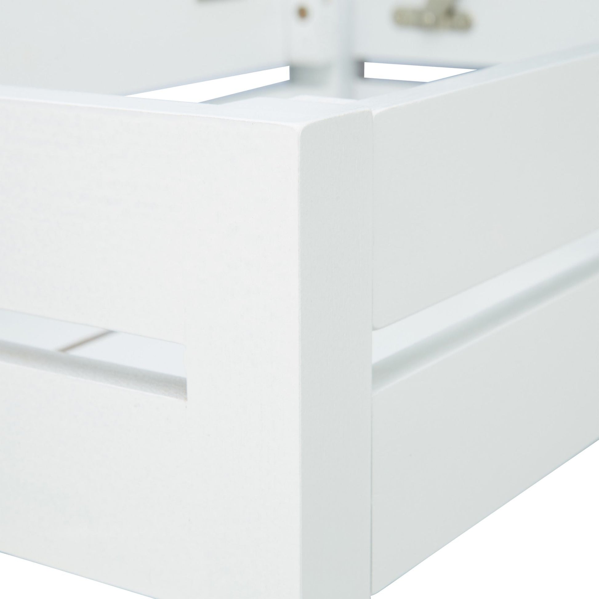 RelaxDays White Bamboo Standing Shelf - Bamboo Bathrooms