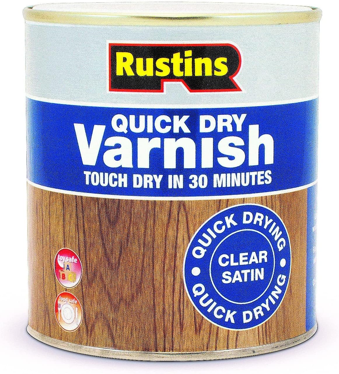 Rustins Quick Dry Varnish - Clear Satin - Bamboo Bathrooms