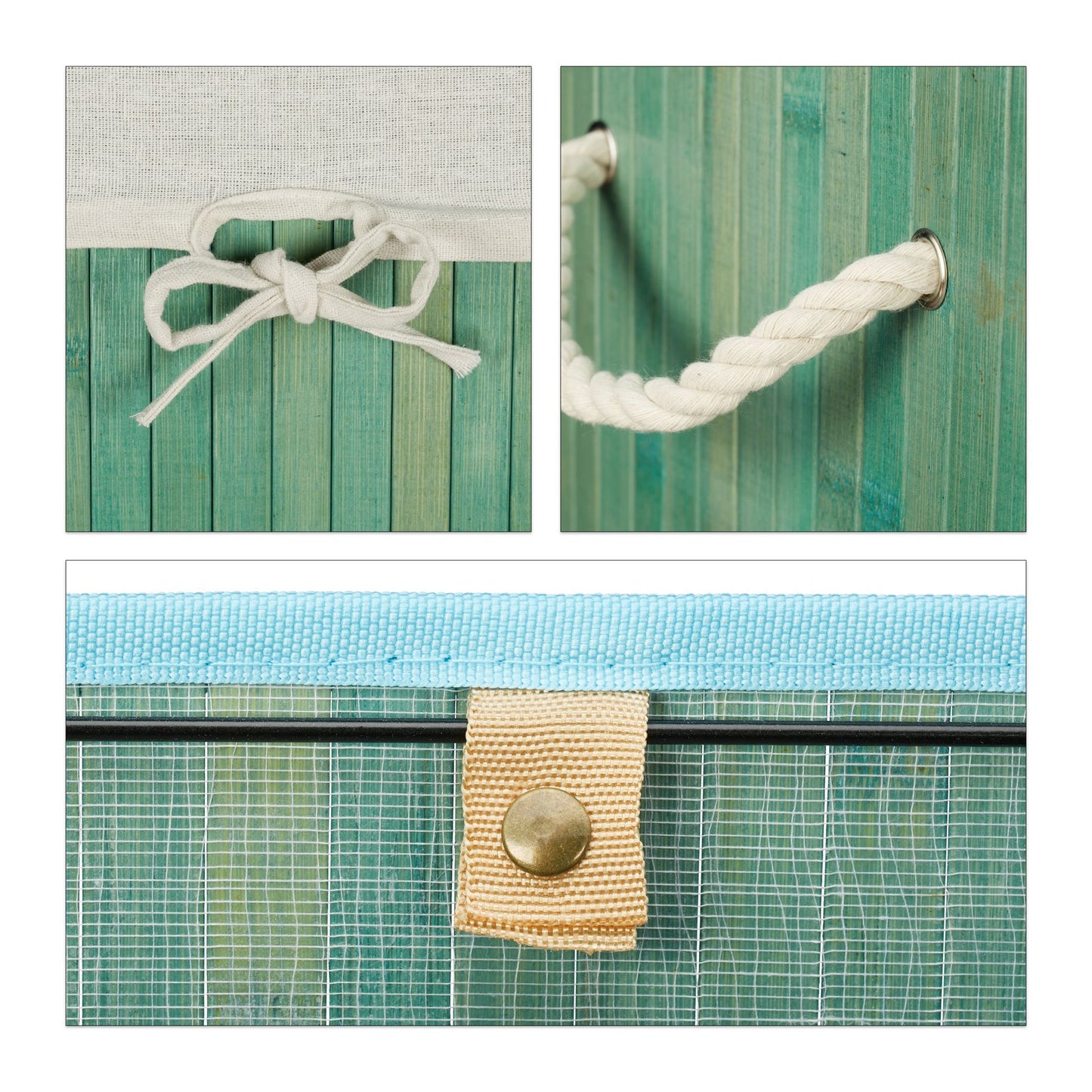 RelaxDays Rectangular Bamboo Hamper Bamboo Bathrooms
