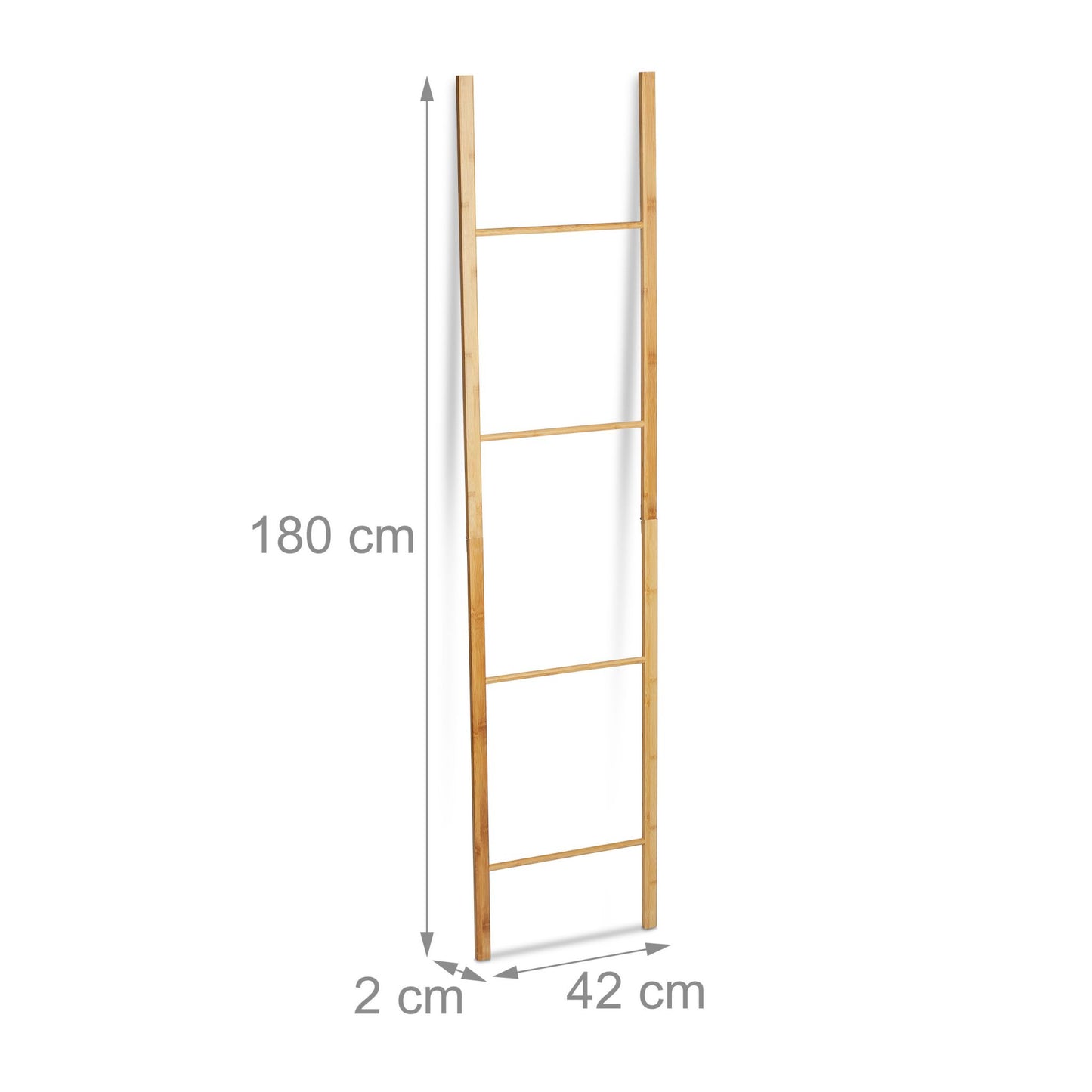 RelaxDays Folding Bamboo Towel Ladder Rack Bamboo Bathrooms