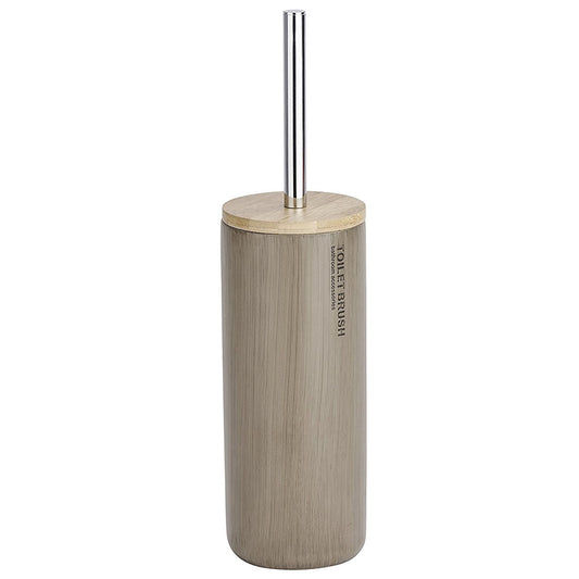 Wenko Palo Taupe Bamboo Toilet Brush