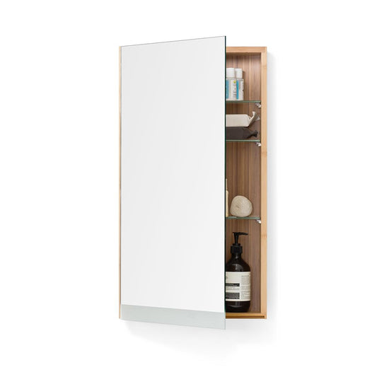 Arena Single Bathroom Mirror Cabinet 700 - Bamboo Bamboo Bathrooms