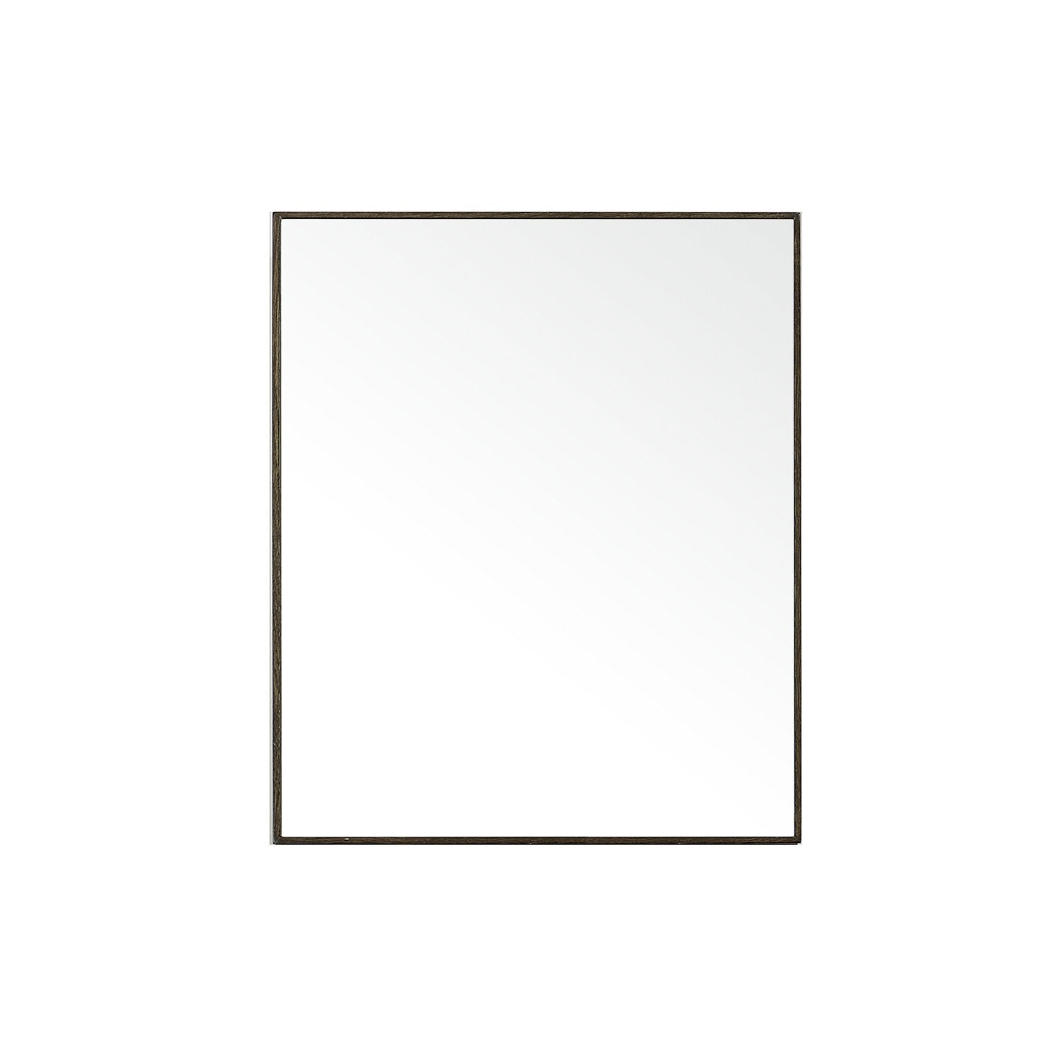 Slimline Bathroom Mirror Cabinet 550 - Dark Oak Bamboo Bathrooms