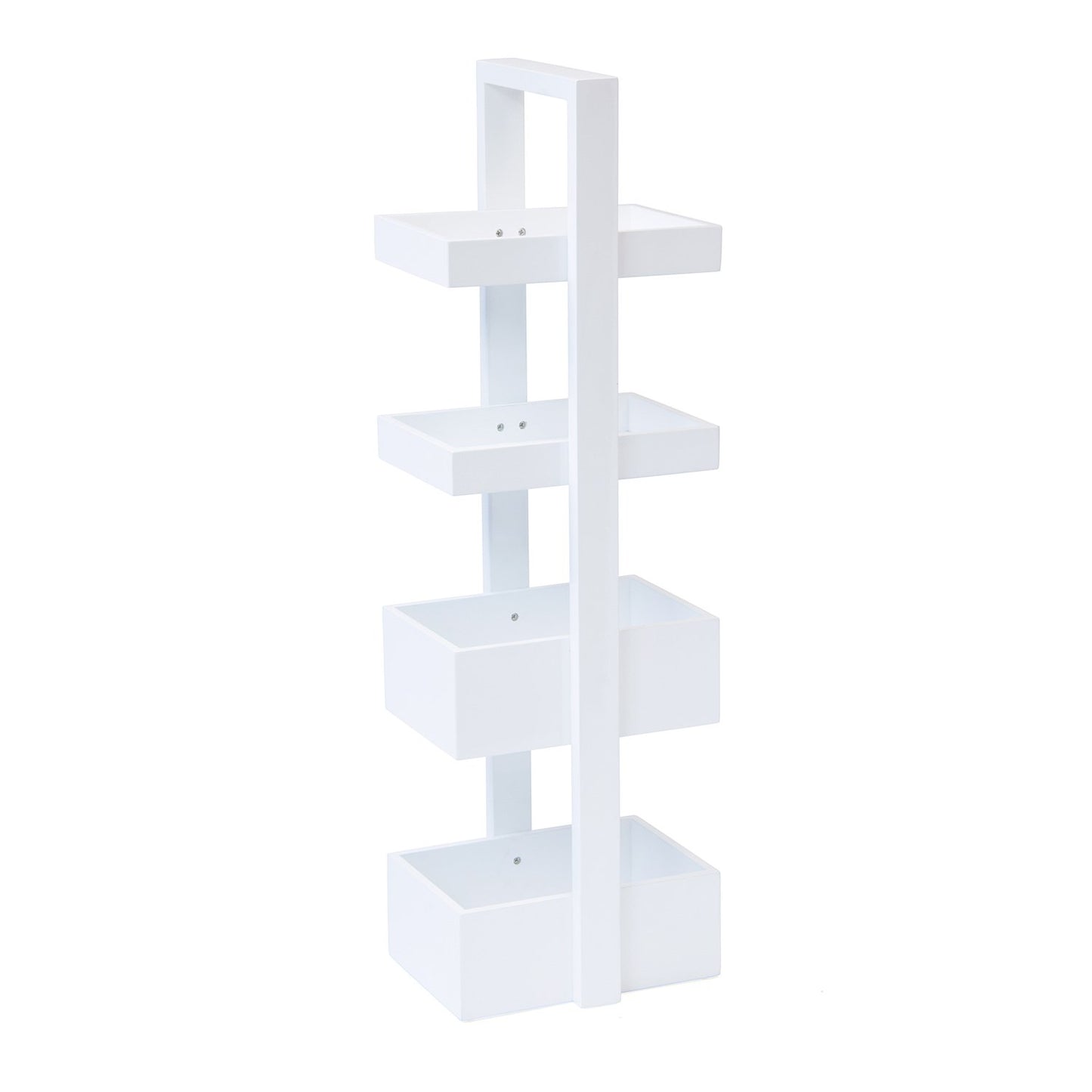 Bathroom Storage 4 Tray Caddy - Mount Fuji - White Bamboo Bathrooms