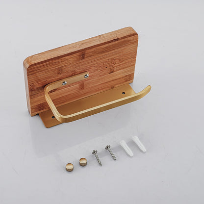 Bamboo Paper Holder with Shelf Bamboo Bathrooms